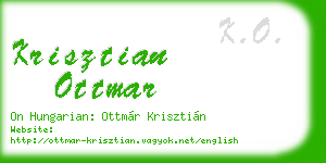 krisztian ottmar business card